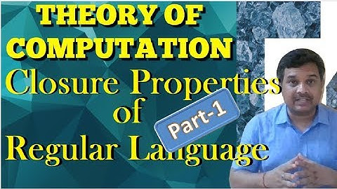 closure properties of regular languages-Part-I  || ToC || Studies Studio