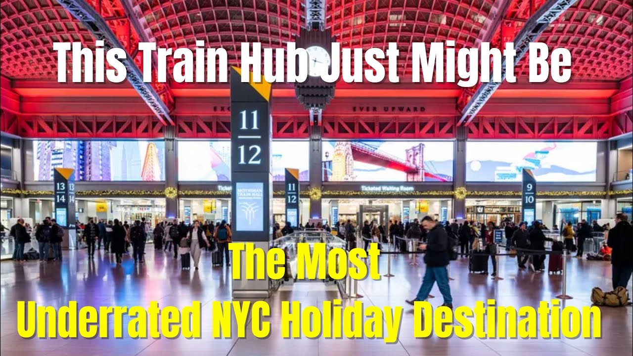 🎄 Discover Moynihan Train Hall – NYC’s Hidden Holiday Gem | A Magical Winter Experience 🚆