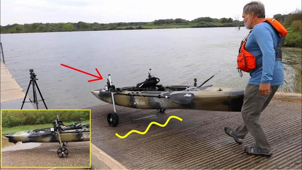 Worlds First launch of Hobie Outback kayak on Freedom Launcher Landing