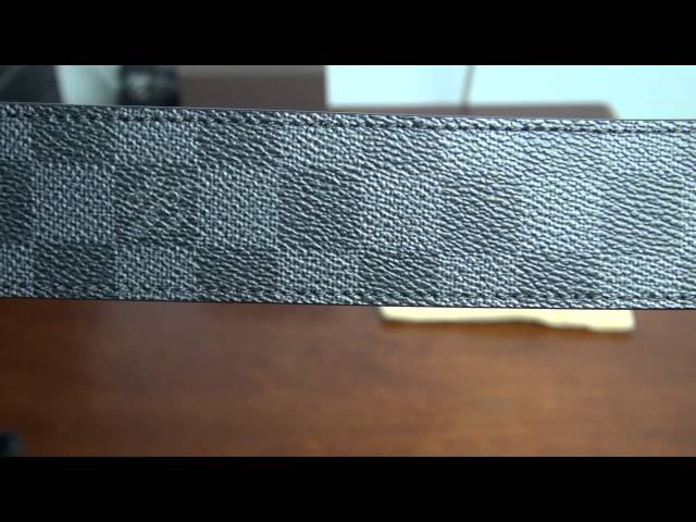 Louis Vuitton LV Buckle Damier Graphite Belt Review (Authentic