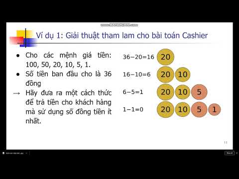 Video Tổng quan và ví dụ chi tiết về giải thuật Tham Lam... - youtube