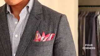 4 Ways To Fold And Wear A Pocket Square • Effortless Gent