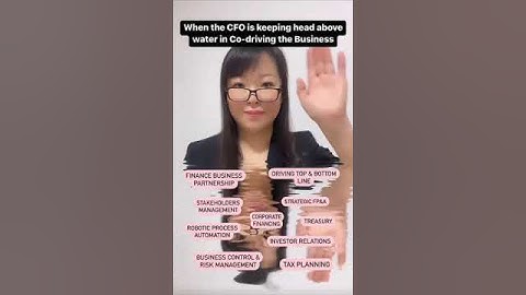 When the CFO is staying head above water in keeping the business afloat
