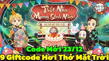 Hơi Thở Mặt Trời - 9 Giftcode Hơi Thở Mặt Trời & Code Mới 23/12 - Hơi Thở Mặt Trời Code