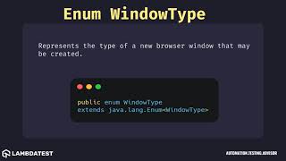 org openqa selenium Enum WindowType with example
