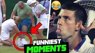 Top 7 FUNNIEST Moments In Tennis Off ALL TIME