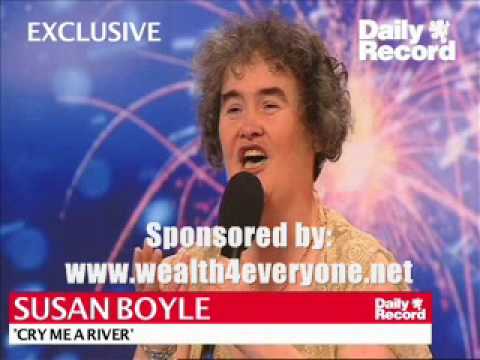 A dream come true. Susan Boyle winner finally made her dream come true. www.wealth4everyone.net Everyone can make his dream come true and create wealth for himself and others. Join our great cause today and start creating Wealth. This Recording of Susan is from the Scottish Daily Record Newspaper