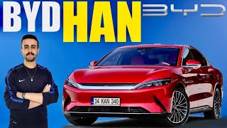 YENİ BYD HAN 2023 - TÜM DETAYLAR! - 85.4 kWh - 517 HP EN İYİ D SEDAN!