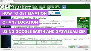 How to get elevation of any location using Google Earth