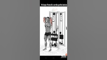 Tríceps francês corda polia baixa