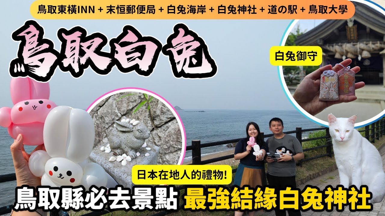 【日本山陰自由行】🐰全日本最浪漫白兔神社・白兔海岸一日遊全攻略｜非自駕也能到🌊🚶‍♀️鳥取自由行必去景點 Tottori Japan Travel｜Momojoejoe遊山陰VlogEP5
