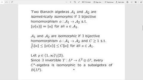 C*-algebras representable on lp