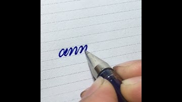 how to write announce in cursive writing | how to join letters in cursive writing #shorts