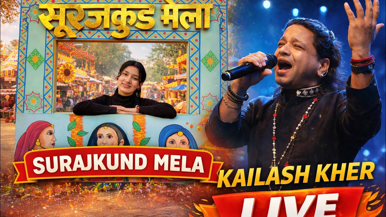 Surajkund mela 2026 || Kailash Kher live | #likeandsubscribe #surajkundcraftsmela #kailashkher 