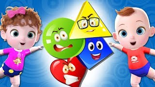 shapes song learn shapes with pizza chocolate cookies nursery rhymes kids songs