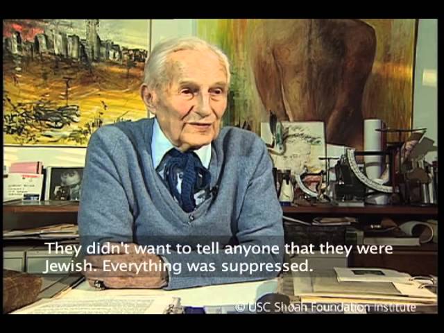 Watch Albrecht Becker on Holocaust silence on YouTube.