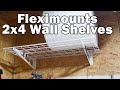Fleximounts 2x4 all metal wall shelves