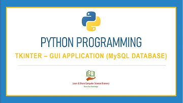 Python Programming - 33 - GUI Database Application | GUI tkinter | Python Programming in Tamil