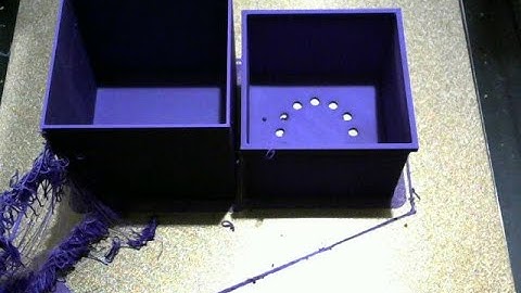 Square Drain Planter: 3D Print Timelapse (Fail)