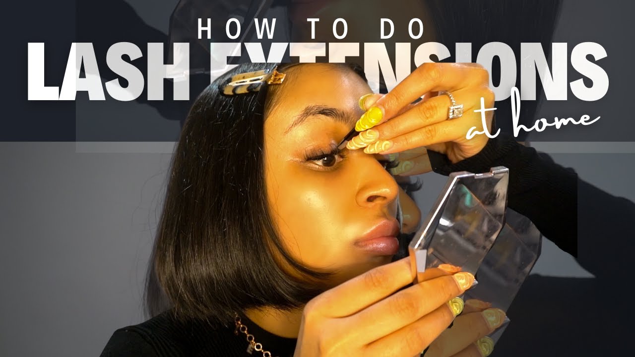 How to do Lash Extensions at Home - YouTube