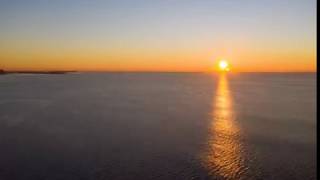 Ocean Sunrise drone hyperlapse / timelapse at Arverne, NY