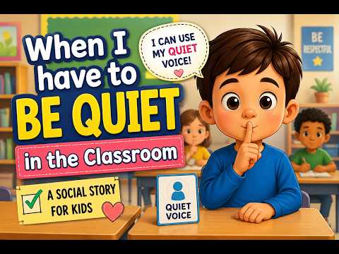 I Want to Talk! 🤫 Being Quiet in Class | Social Story for Kids