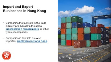 Imports and Exports in Hong Kong