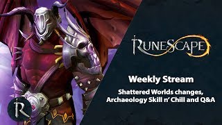 Shattered Worlds changes &amp; Archaeology Q&amp;A - RuneScape Weekly Stream (April 2020)