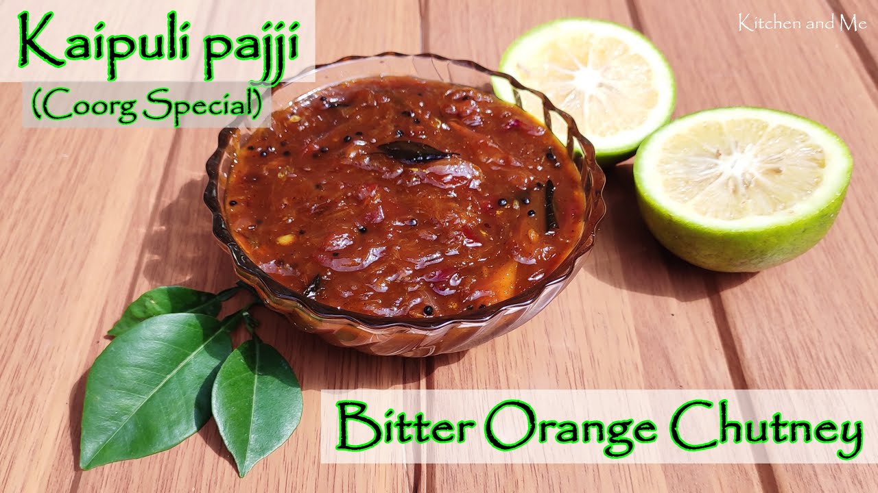 Bitter Orange Chutney | Kaipuli pajji Coorg special recipe | Heralekai chutney
