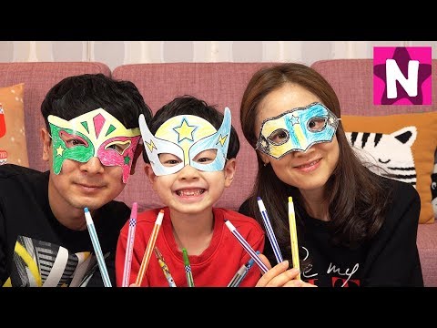 뉴욕이의 색연필 싸인펜 가면 색칠 놀이 Coloring the Mask