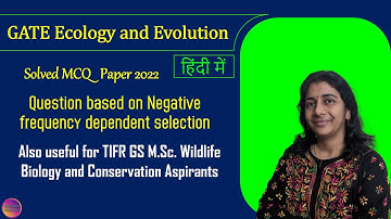 GATE Ecology and Evolution 2022 | Solved MCQ | Solving Questions with Gauri ma’am