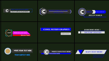Best CREATIVE styles Lower third & Titels   Free Download After Effects Template & Mogrt files
