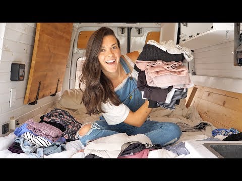 VAN LIFE // minimalist wardrobe while living in a van | Eamon & Bec