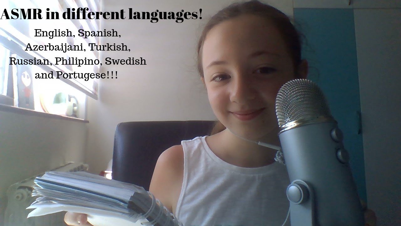 ASMR-Whispers in different languages(Swedish, Spanish, English, Russian and etc.)