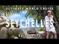 Seychelles ep 70 islands giant tortoises  beach bbq adventure of our ultimate world cruise