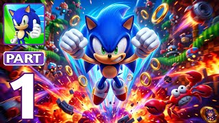 💨 Sonic Dash - Gameplay Walkthrough Part 1 | Super Speed Adventure! 🦔🔥 screenshot 2