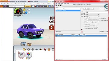 how to hack/mod Car town on facebook with Cheat engine 6.2