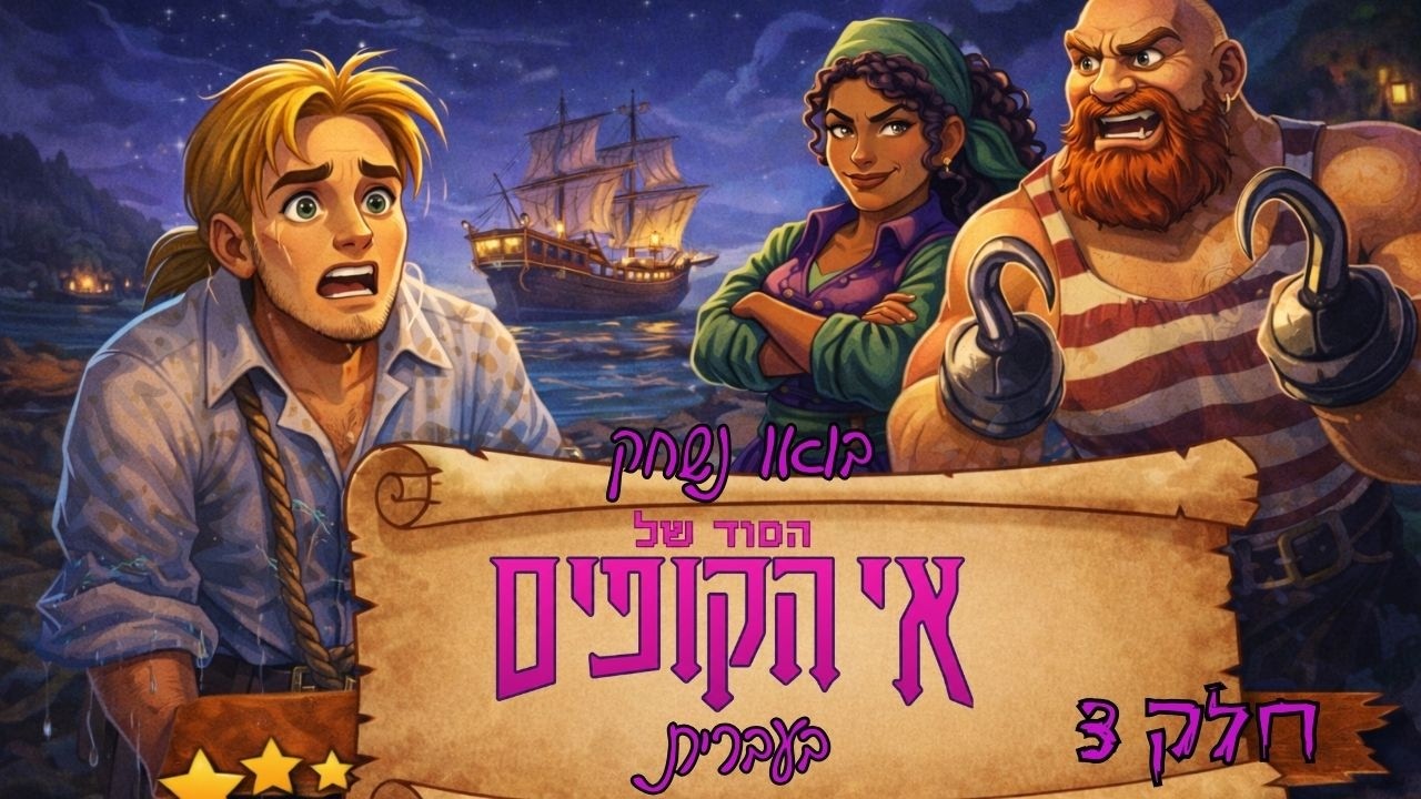 🏴‍☠️בואו נשחק: הסוד של אי הקופים חלק 3🏴‍☠️