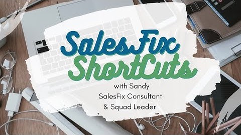 SalesFix Shortcuts - Using pin tabs in service console