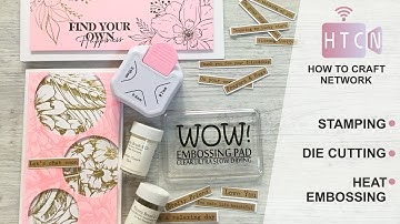 WOW EMBOSSING POWDER TECHNIQUE. EASY EASY EASY!