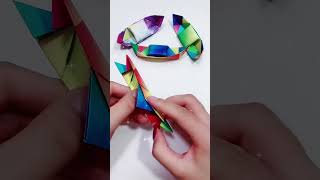 A very beautiful boat made of paper🛶⛵ art and crafts Cut-Cut Crafts CCC #craft #diy #boat #shorts