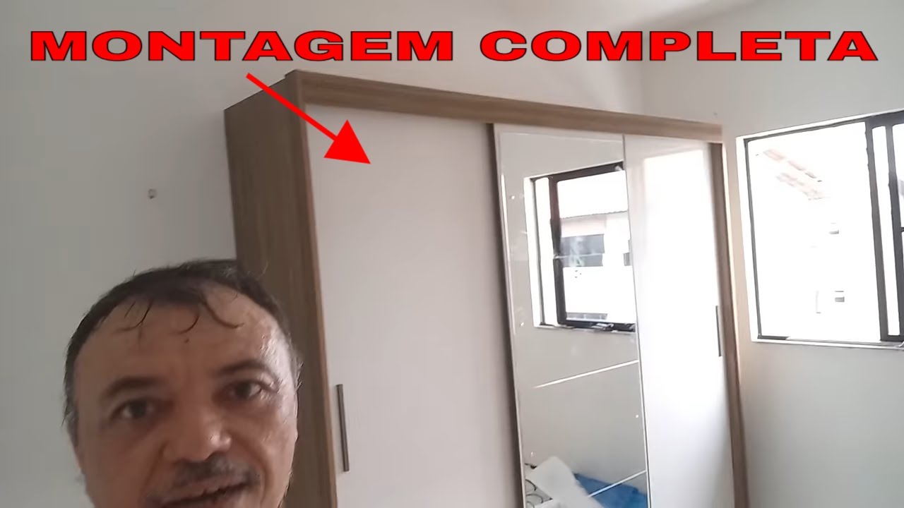 Como Montar Guarda-Roupa Demóbile 6 Gavetas Porta de Correr com Espelho - Passo a Passo Completo