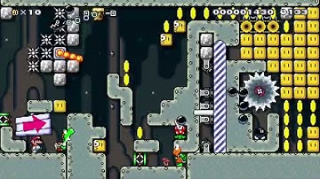 Super Mario Maker - One screen puzzle *1 60fps