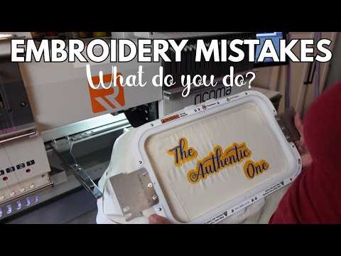 What do you do when you make embroidery mistakes? | Soroity Custom Jumper
