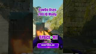 ZywOo Uses 200 IQ Molly Ancient CS2 #cs2 #csgo #faceit