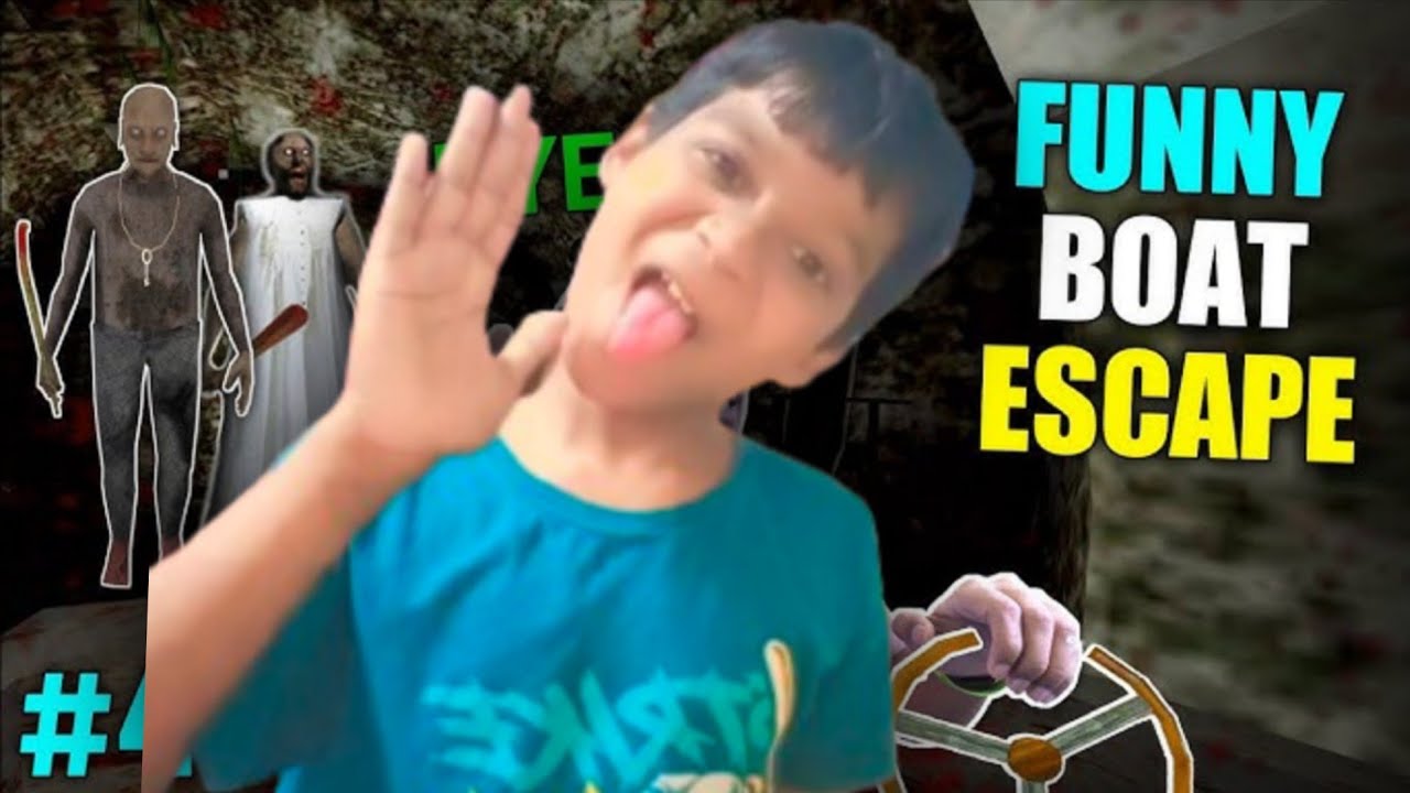 Granny 2 boat escape bye-bye grandpa#viral #trending #gaming vlog video