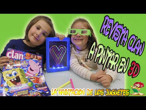 REVISTA CLAN, ¡ A PINTAR EN 3D !