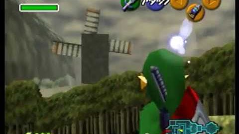 Setup for 2 frame hookshot jump