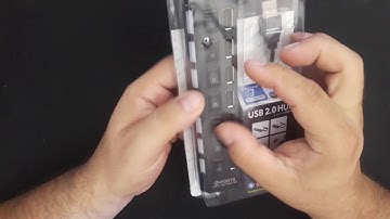 Super Speed 7-Port USB 2.0 HUB with Independent Switch  -  BLACK