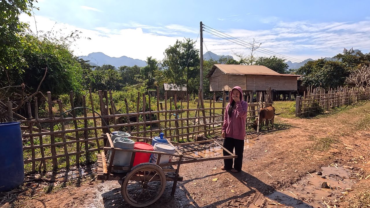 เที่ยวลาว ชมหมู่บ้านชนบทในลาว วิถีชาวลาวในชนบท แบบดั้งเดิม เรียบง่าย วิวสวย บรรยากาศแบบบ้านๆ